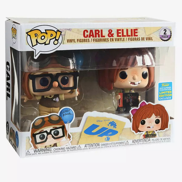 Funko POP Disney Pixar Up Young Carl and Ellie Exclusive Figure 2 Pack